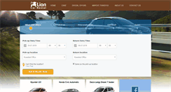 Desktop Screenshot of lioncarrental.com