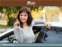 Tablet Screenshot of lioncarrental.com